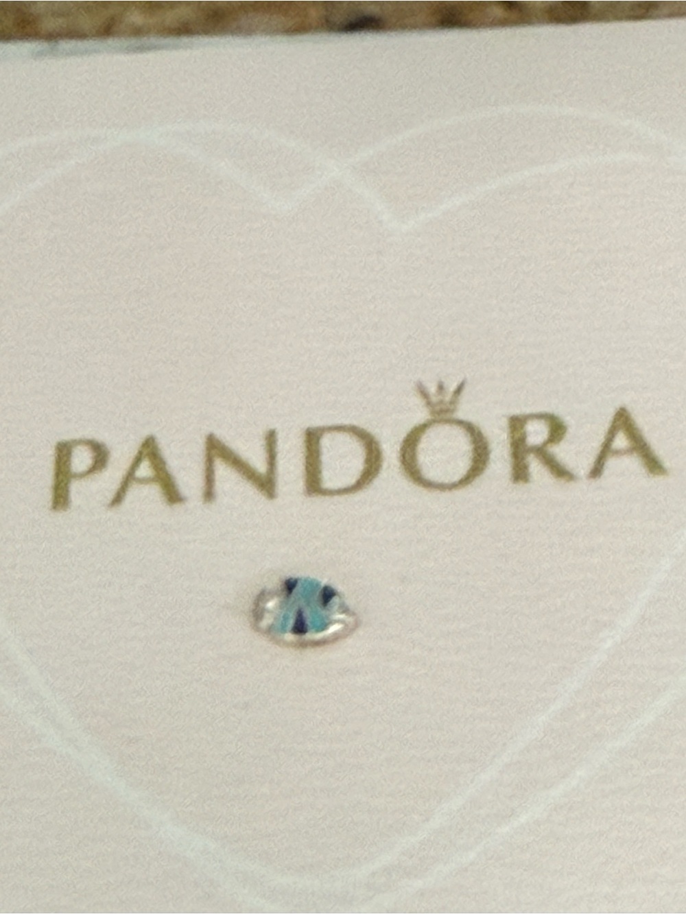 New Pandora Fish Blue Accent Sterling Silver tiny Charm